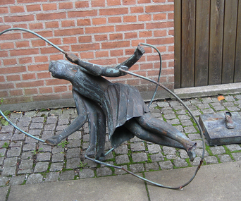 Reparationt af bronzeskulptur, Frederiksborg Gymnasium
